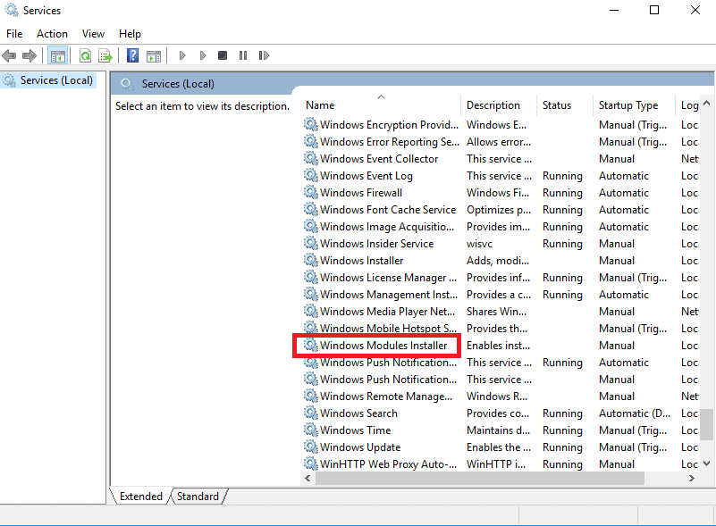 Windows Modules Installer Worker High CPU & Disk Usage in Windows 10