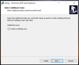 how write command prompt in minimal adb fastboot