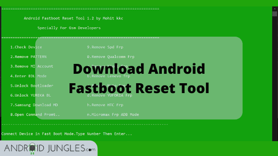 Download Android Fastboot Reset Tool