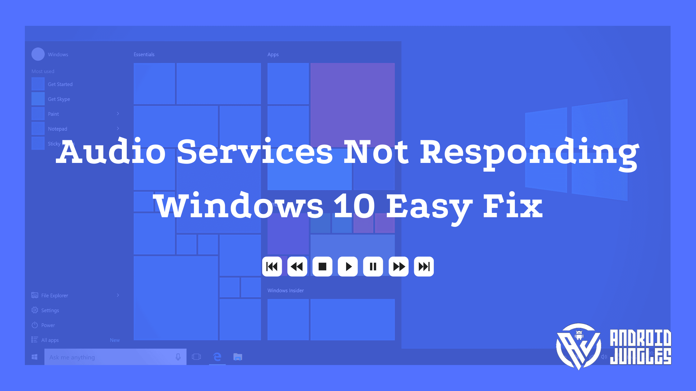 Audio Services Not Responding Windows 10 Easy Fix