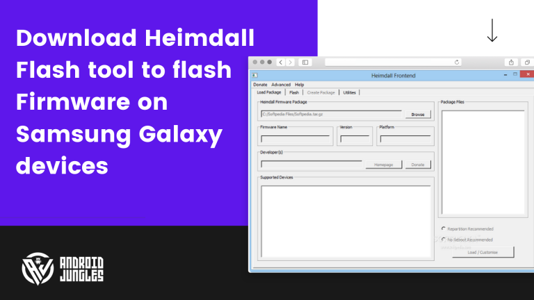 Download Heimdall Flash tool to flash Firmware on Samsung Galaxy devices