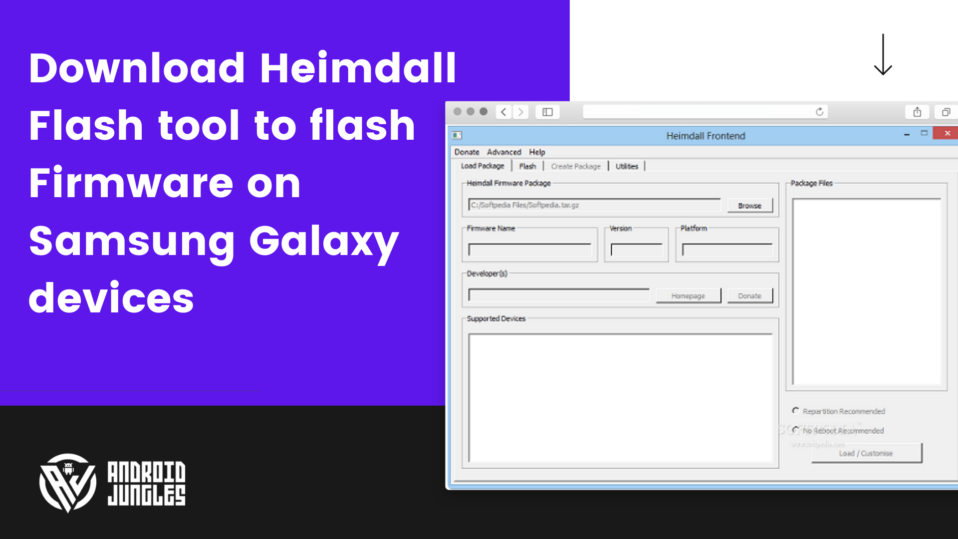 Download Heimdall Flash tool to flash Firmware on Samsung Galaxy devices