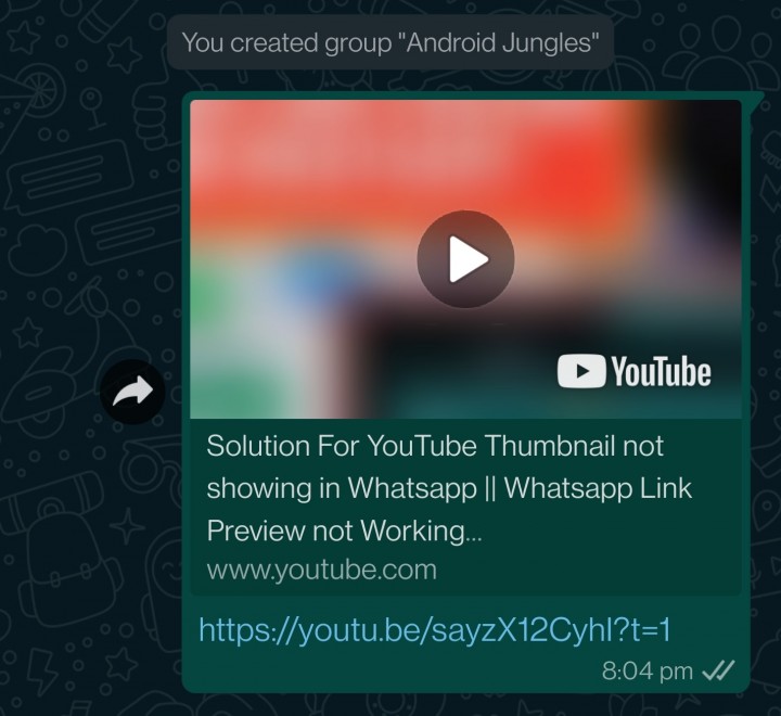 start video after one second fix youtube link preview issue in whatsapp start video after one second fix youtube link preview issue in whatsapp