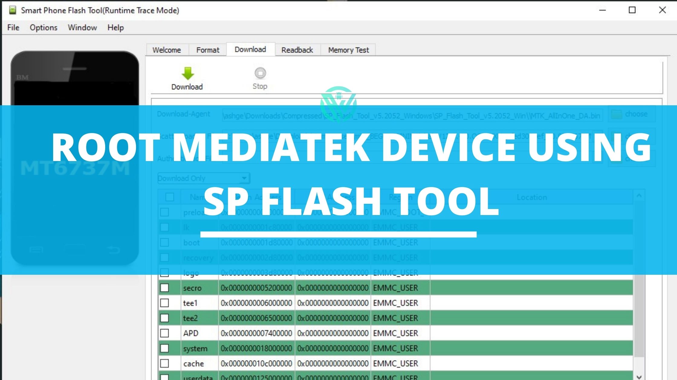 Root MediaTek Device Using SP Flash Tool
