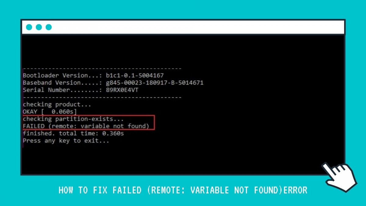 How to Fix FAILED (remote: variable not found) Error