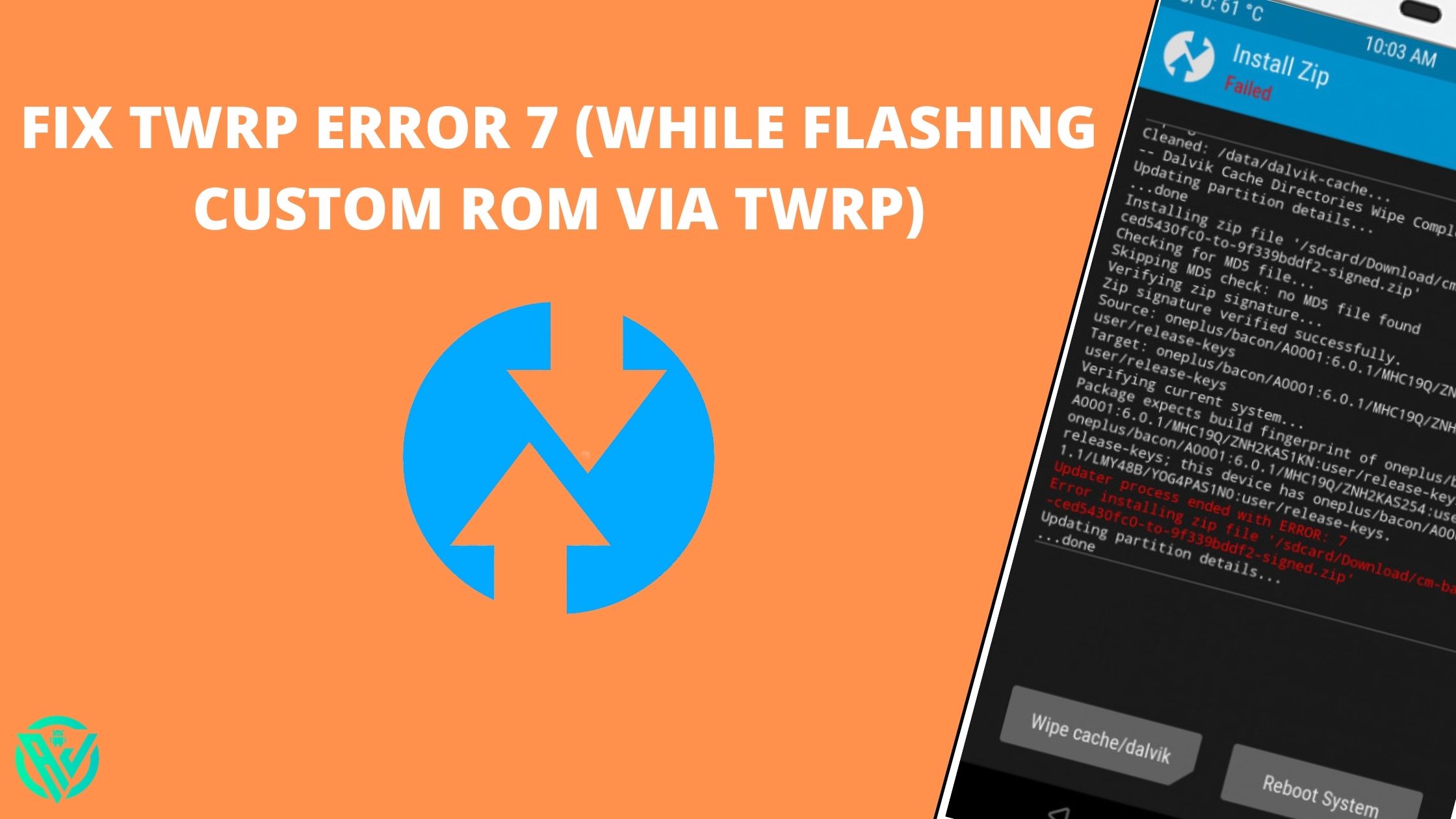 fix twrp error 7