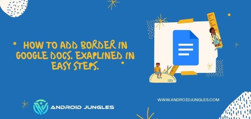 How To Add Border In Google Docs