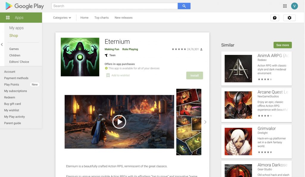 Check Out The 5 Best Role Playing Apps Available On Play Store. Eternium