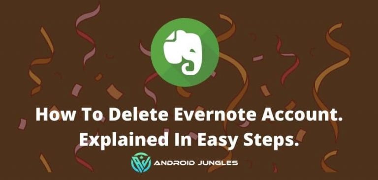 how to delete Evernote account