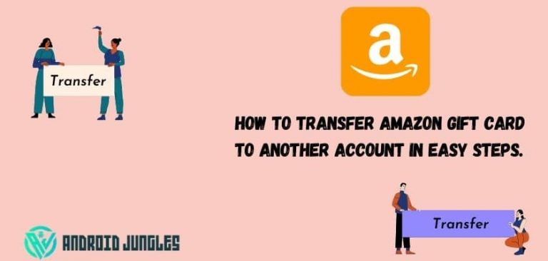 How to transfer amazon gift card to another account