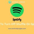 how to turn off shuffle on Spotify