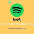 how to turn off shuffle on Spotify